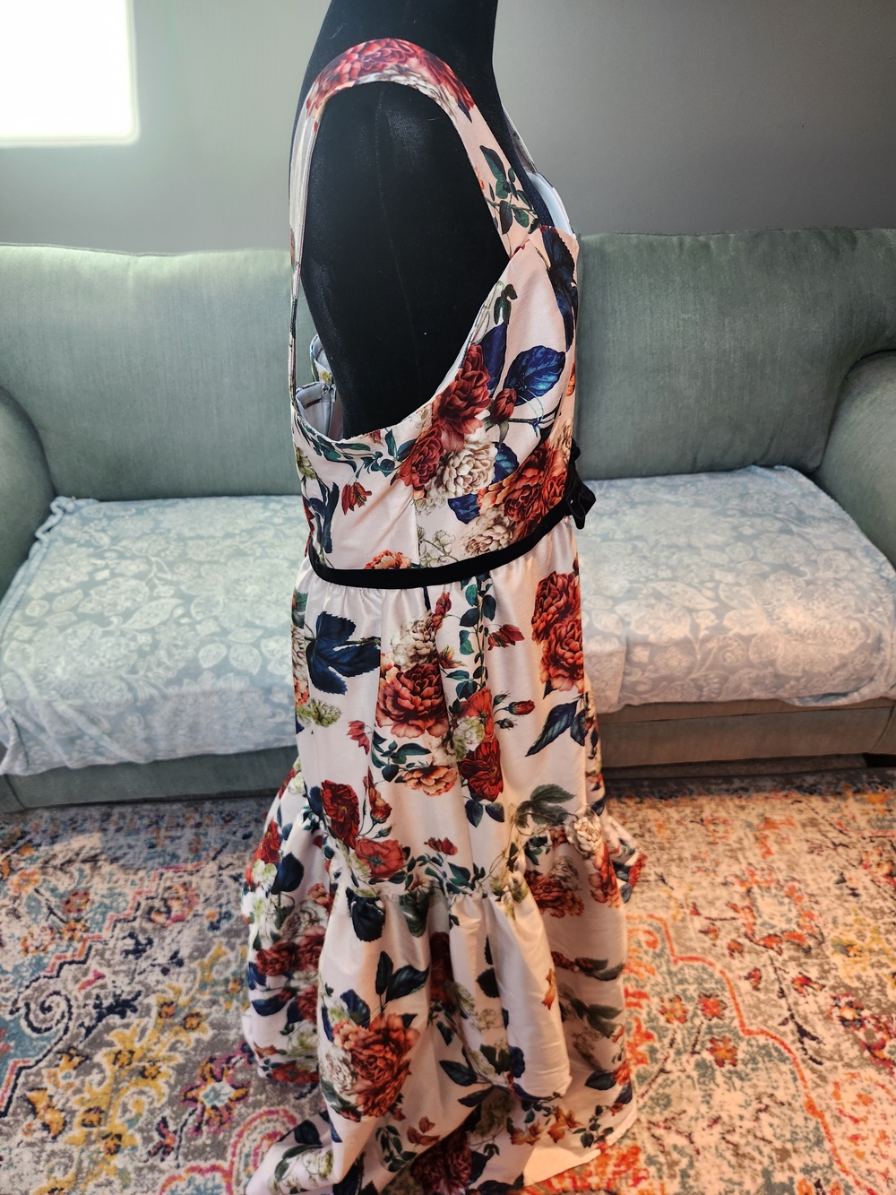 Live Bridgerton, Cottagecore, Fairycore, Gardencore Fantasy W Custom Floral Gown - Picture 8 of 15